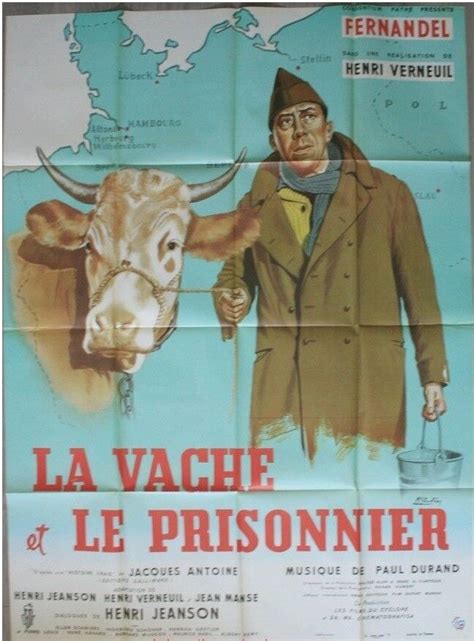 Qu'est Devenue Marguerite La Vache Et Le Prisonnier - LA VACHE ET LE PRISONNIER Affiche Cinéma ORIGINALE Movie Poster