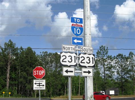 Florida Interstate 10 And U S Highway 231 Aaroads Shield Gallery