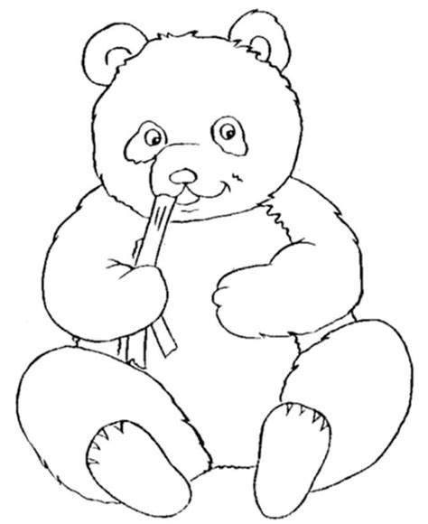 Раскраска милая панда 6 Бесплатнo Pаспечатать или Cкачать Oнлайн