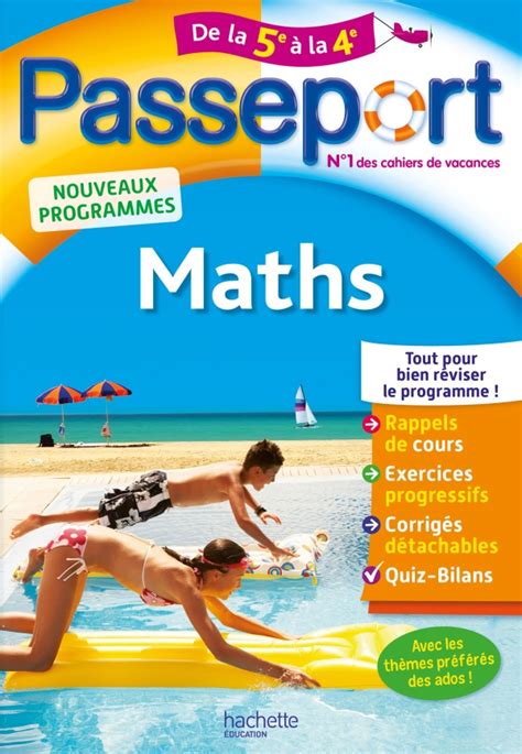 The coursework has two components: Passeport Cahier de vacances 2019 - Maths de la 5e à la 4e ...