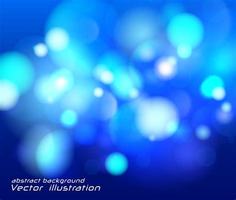 Premium Vector Festive Blue Luminous Background Lights Blurred Bokeh
