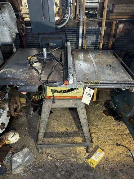 Sears Craftsman 10in Table Saw Model 113 299040 115 Volt Nutt Auction