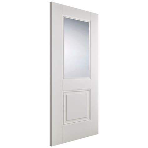 Lpd Internal White Primed Plus Arnhem 1p 1l Bevelled Clear Glass Door