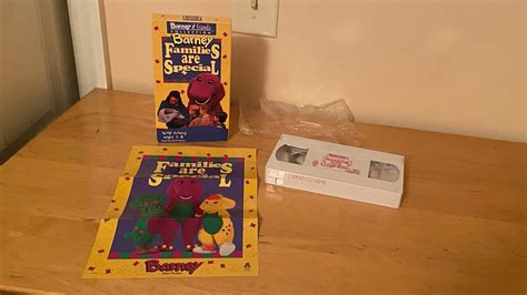 Barney Families Are Special Vhs Unboxing Youtube