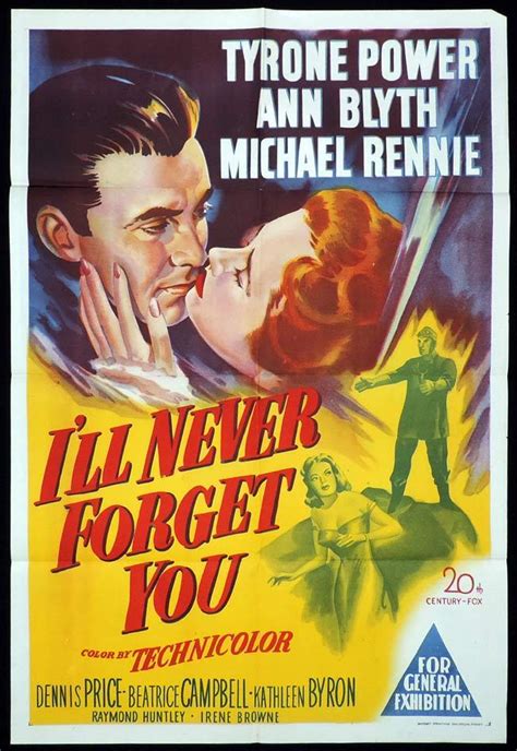 Ill Never Forget You Original One Sheet Movie Poster Tyrone Power Ann