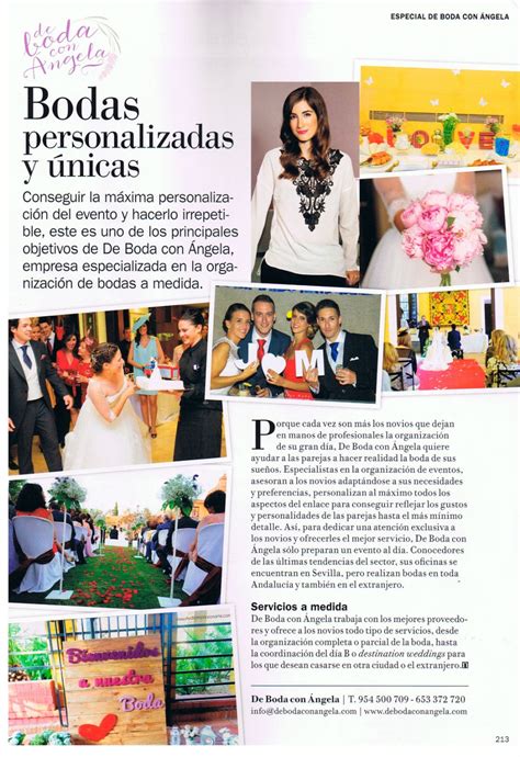 De Boda Con Ángela En La Revista Novias De España OrganizaciÓn De