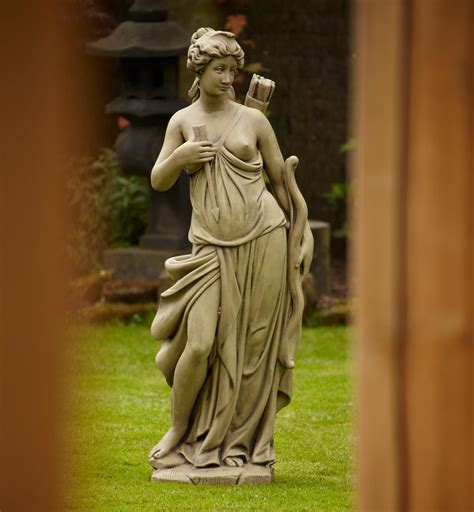 Art Nouveau Marble Statue Nude Female Sculpture Garden Art Naked