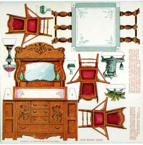 Cut Out Free Printable Dollhouse Furniture Templates