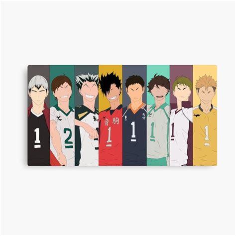 Haikyuu Captains Painting Canvas Print For Sale By Bceio Redbubble