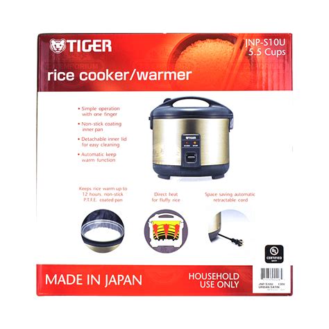 TIGER 5 5 Cups Rice Cooker Warmer JNP S10U Tak Shing Hong