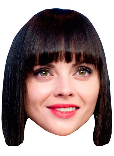 Christina Ricci Vip Celebrity Cardboard Cutout Face Mask