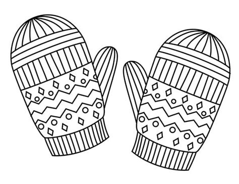 easy how to draw mittens tutorial and mitten coloring page coloring pages winter mittens