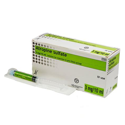 Atropine Syringe 3g10ml Dental And Chiropody Products