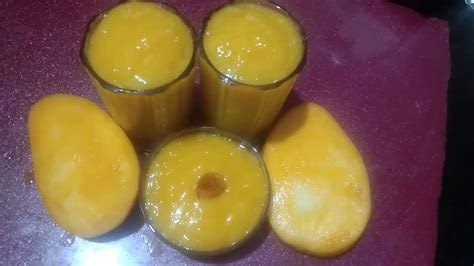 Since we're not using banana in this smoothie, mango provides a nice sweetness without overpowering. Mango Smoothie Recipe /Mango juice - YouTube