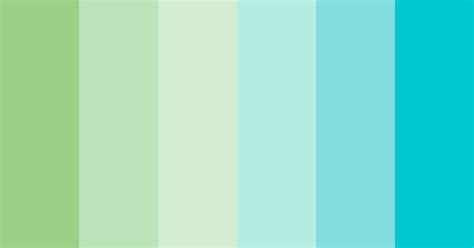 Pastel Green And Turquoise Color Scheme Blue