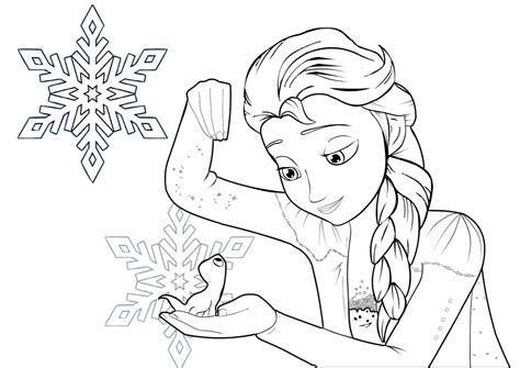 Frozen 2 Princess Elsa Coloring Pages - Print Color Craft