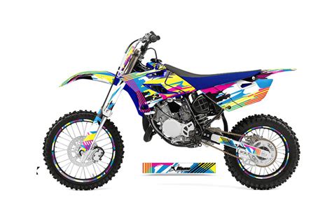 Here's 10 custom graphics you can add to your dirt bike or atv: Yamaha YZ85 Dirt Bike Graphics: Flashback - MX Graphic ...