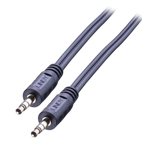 Standard 3.5mm stereo audio cables (1/8). 3m Premium Audio 3.5mm Jack Cable - from LINDY UK