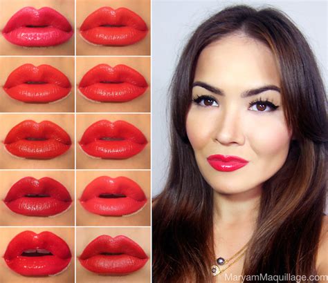 My Top 10 Red Lipsticks For Valentines Day Maryam Ms Maryam