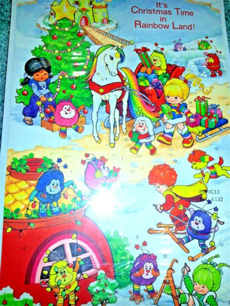 Hallmark Vintage1983 Rainbow Brite Christmas Advent Calendar For Sale