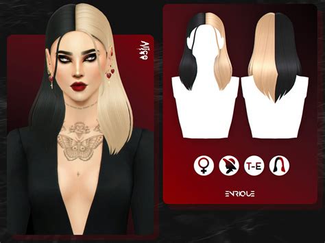 Sims 4 Alice Hair By Enriques4 The Sims Book