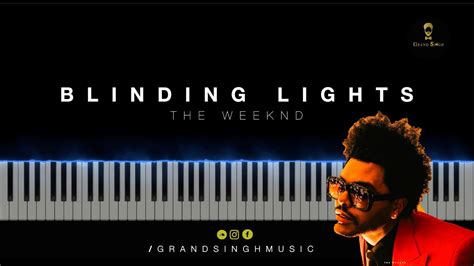 How To Play Blinding Lights On Piano The Weeknd Youtube