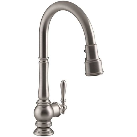 The kohler kitchen & bath group has locations in wisconsin, pennsylvania, oregon, canada, and france. KOHLER Artifacts Single-Handle Pull-Down Sprayer Kitchen ...