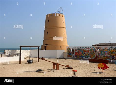 Childrens Playground At Al Dar Beach Resort With Turret On A Sunny Day