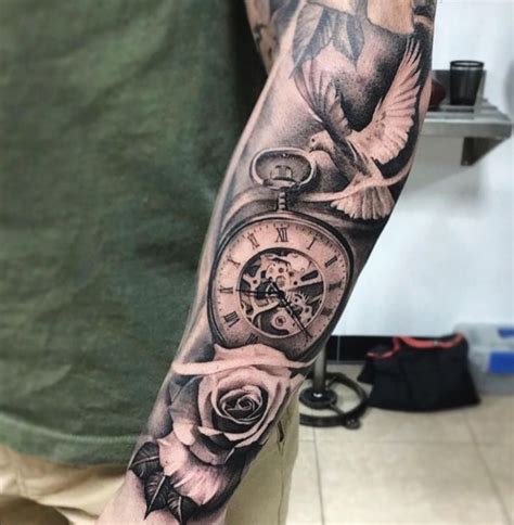The rosary and a dove. 11+ Tattoo Rose Clock Dove in 2020 | Rose tattoos, Dove ...