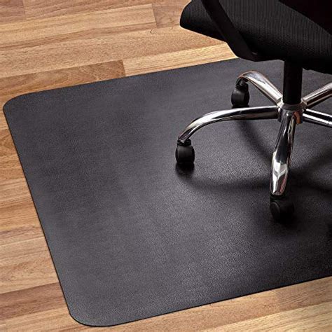 Office Chair Mat For Hardwood And Tile Floor Black Anti Slip Non