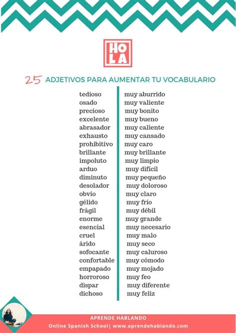 25 Adjetivos En EspaÑol Para Aumentar Tu Vocabulario Aprende Hablando