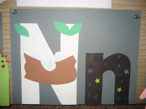 Nn Letter Of The Week Art Project Letter N Activities Letter N