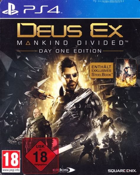 deus ex mankind divided day one edition 2016 box cover art mobygames