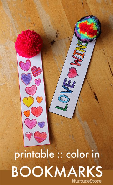 Printable Bookmarks To Color In Free Valentine Printable Laptrinhx