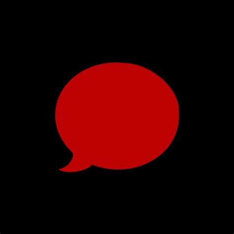 Red And Black Messages App Icon Iphone App Design App Icon