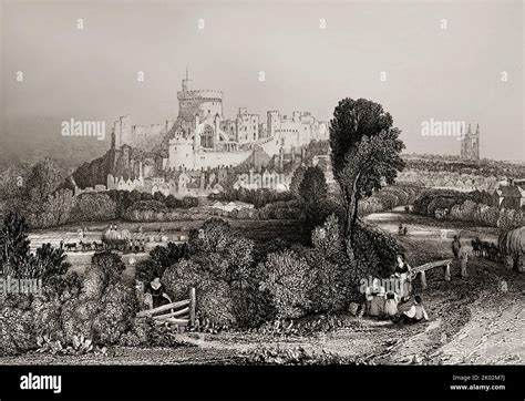 Windsor Castle 1839 Royal Residence At Windsor Berkshire England