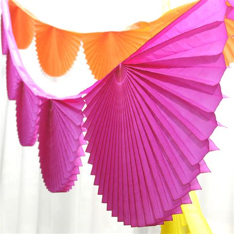 Beautiful paper christmas decorations with free shape templates and plenty of step by step photo materials to make paper christmas decoration. Paper Fan Garland Bunting Party Decoration By Peach ...