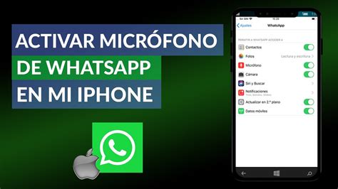 Cómo Activar El Micrófono De Whatsapp En Mi Iphone Fácilmente Youtube