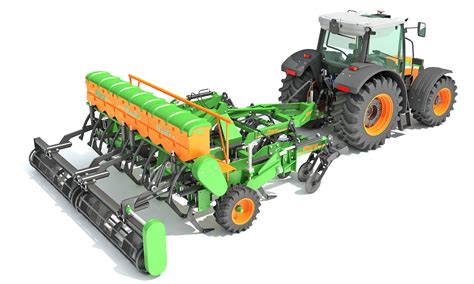 Stara Tractor With Seed Drill 3d Model Cgtrader