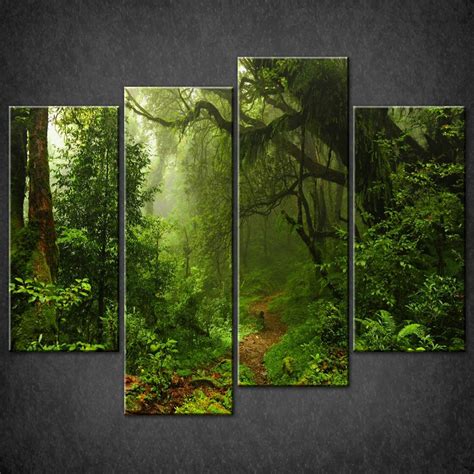 Path In The Forest Canvas Print Picture Wall Art