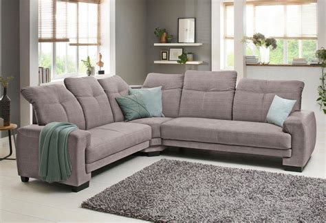 (only this once!) two supportive pillows. Home affaire Ecksofa »Napoli«, mit Kopfteilverstellung ...