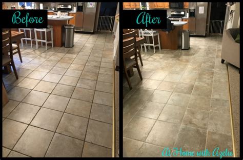Beforeafter Tile Grout At Home With Azelie