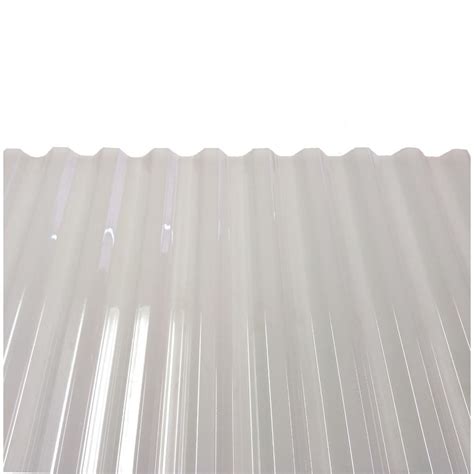 Polycarb 8 Ft Polycarbonate Roof Panel In Translucent White 10 Pack