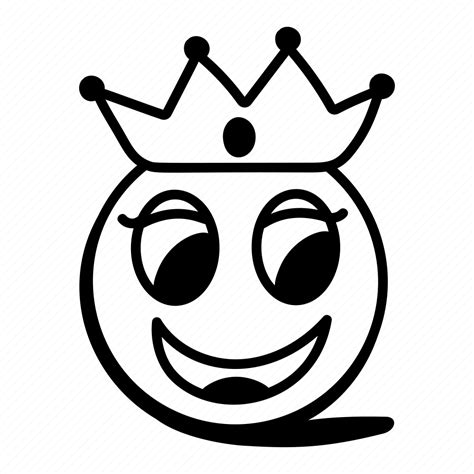 Emoji Emoticon Face Expression King Emoji Crown Emoji Icon