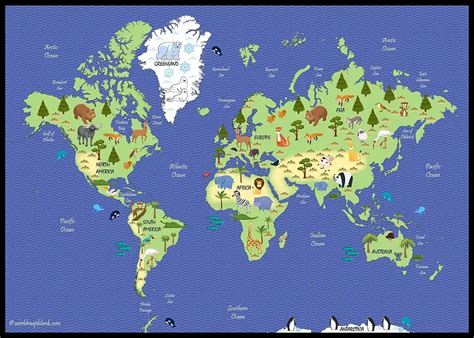 World Map For Kids Map Of The World For Kids Pdf