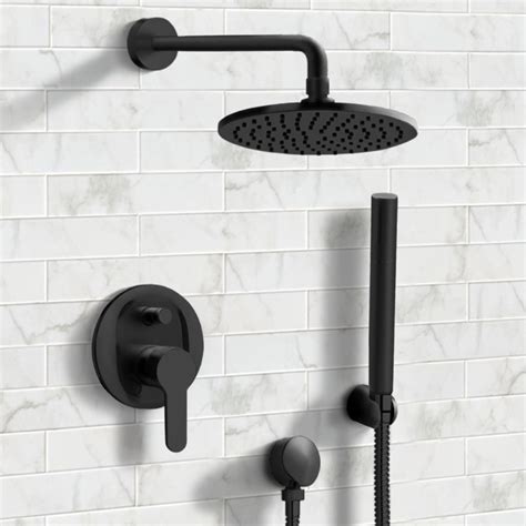 Remer SFH30 By Nameek S Orsino Matte Black Shower System With 8 Rain