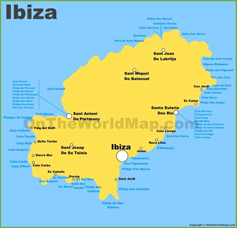 Ibiza Maps Balearic Islands Spain Map Of Ibiza