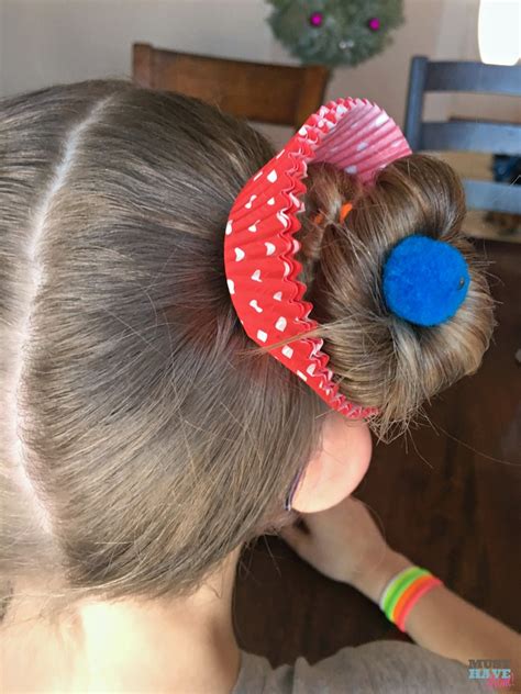 Crazy hair day thoughts snowman Crazy Hair Day Ideas Girls Cupcake Hairdo - Must Have Mom