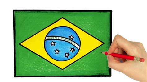 Como Desenhar A Bandeira Do Brasil De 7 De Setembro Facil Passo A Passo