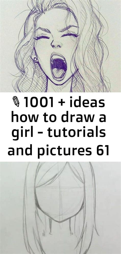 1001 Ideas How To Draw A Girl Tutorials And Pictures 61 Black And